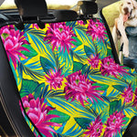 Tropical Lotus Pattern Print Pet Car Back Seat Cover