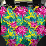 Tropical Lotus Pattern Print Pet Car Back Seat Cover