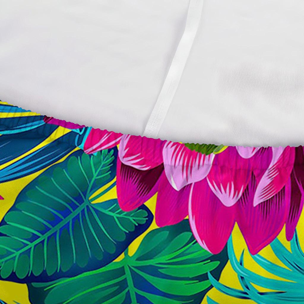 Tropical Lotus Pattern Print Sofa Cover