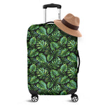 Tropical Monstera Leaves Pattern Print Luggage Cover