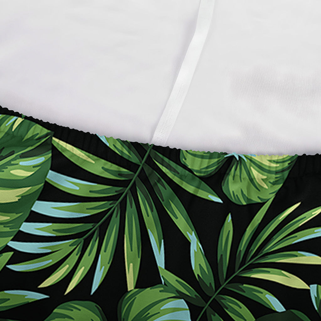Tropical Monstera Leaves Pattern Print Sofa Cover