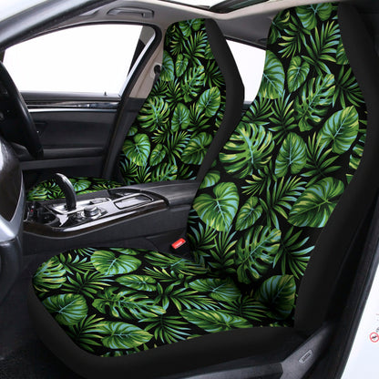 Tropical Monstera Leaves Pattern Print Universal Fit Car Seat Covers