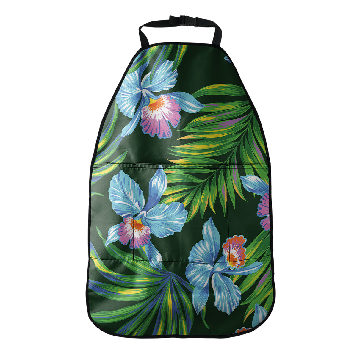 Tropical Orchid Flower Pattern Print Car Seat Organizers