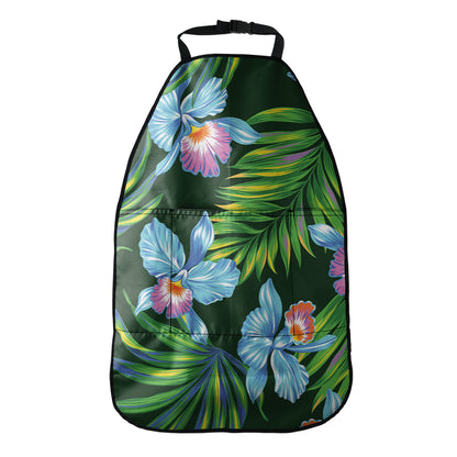 Tropical Orchid Flower Pattern Print Car Seat Organizers