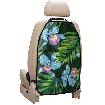 Tropical Orchid Flower Pattern Print Car Seat Organizers
