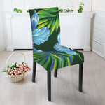 Tropical Orchid Flower Pattern Print Dining Chair Slipcover