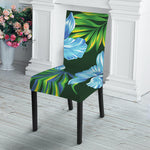Tropical Orchid Flower Pattern Print Dining Chair Slipcover