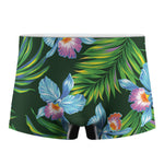 Tropical Orchid Flower Pattern Print Men's Boxer Briefs