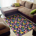 Tropical Palm And Hawaiian Fruits Print Floor Mat
