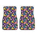 Tropical Palm And Hawaiian Fruits Print Front Car Floor Mats