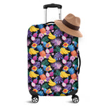 Tropical Palm And Hawaiian Fruits Print Luggage Cover