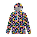 Tropical Palm And Hawaiian Fruits Print Pullover Hoodie