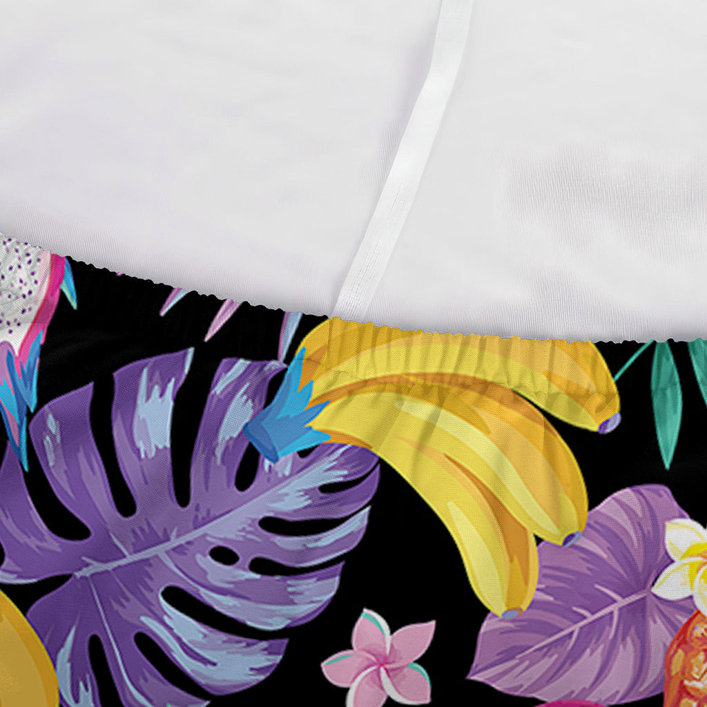 Tropical Palm And Hawaiian Fruits Print Sofa Cover