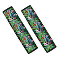 Tropical Palm And Hibiscus Print Car Seat Belt Covers