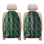 Tropical Palm And Hibiscus Print Car Seat Organizers