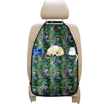 Tropical Palm And Hibiscus Print Car Seat Organizers