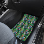 Tropical Palm And Hibiscus Print Front Car Floor Mats