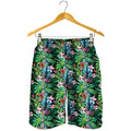 Tropical Palm And Hibiscus Print Men's Shorts