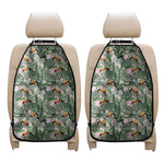 Tropical Palm Leaf And Toucan Print Car Seat Organizers