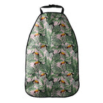 Tropical Palm Leaf And Toucan Print Car Seat Organizers