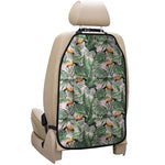 Tropical Palm Leaf And Toucan Print Car Seat Organizers