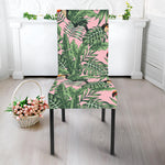 Tropical Palm Leaf And Toucan Print Dining Chair Slipcover