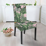 Tropical Palm Leaf And Toucan Print Dining Chair Slipcover
