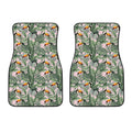 Tropical Palm Leaf And Toucan Print Front Car Floor Mats
