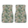 Tropical Palm Leaf And Toucan Print Front Car Floor Mats