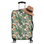 Tropical Palm Leaf And Toucan Print Luggage Cover