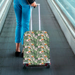 Tropical Palm Leaf And Toucan Print Luggage Cover