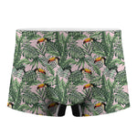 Tropical Palm Leaf And Toucan Print Men's Boxer Briefs