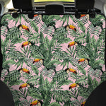 Tropical Palm Leaf And Toucan Print Pet Car Back Seat Cover