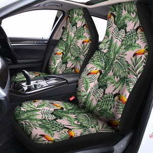 Tropical Palm Leaf And Toucan Print Universal Fit Car Seat Covers