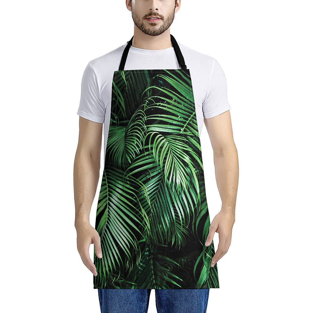 Tropical Palm Leaf Print Apron