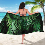 Tropical Palm Leaf Print Beach Sarong Wrap