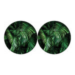 Tropical Palm Leaf Print Car Coasters