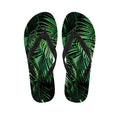 Tropical Palm Leaf Print Flip Flops
