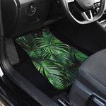 Tropical Palm Leaf Print Front and Back Car Floor Mats
