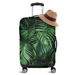 Tropical Palm Leaf Print Luggage Cover