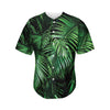 Tropical Palm Leaf Print Men's Baseball Jersey