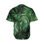 Tropical Palm Leaf Print Men's Baseball Jersey