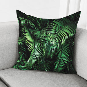 Tropical Palm Leaf Print Pillow Cover