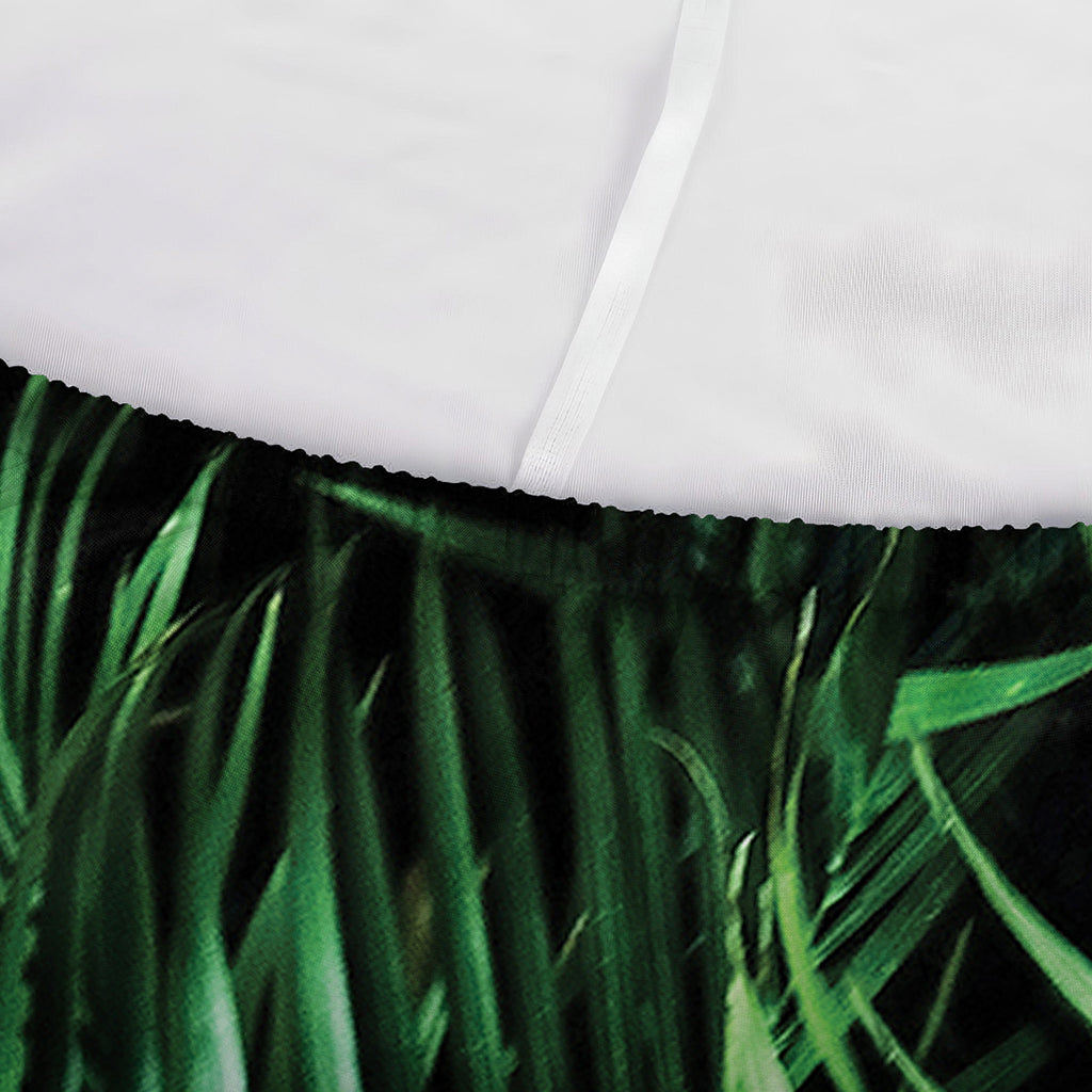 Tropical Palm Leaf Print Sofa Cover