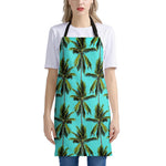 Tropical Palm Tree Pattern Print Apron