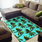 Tropical Palm Tree Pattern Print Area Rug GearFrost