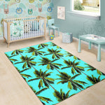 Tropical Palm Tree Pattern Print Area Rug GearFrost