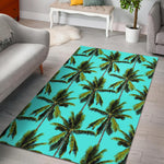 Tropical Palm Tree Pattern Print Area Rug GearFrost