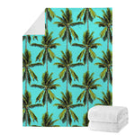 Tropical Palm Tree Pattern Print Blanket
