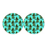 Tropical Palm Tree Pattern Print Car Coasters